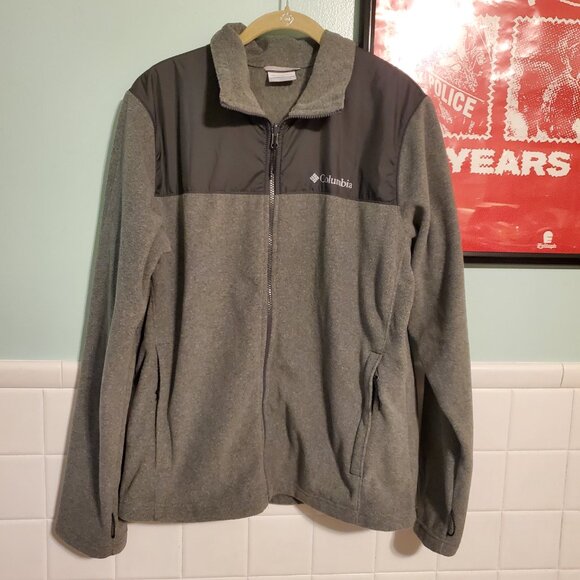 Columbia Gray Bugaboo II Fleece Interchange Full Zip Jacket Men's Size Medium - Picture 7 of 13